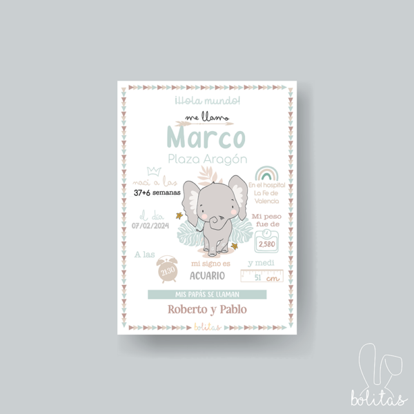 Natalicio Elefante Azul