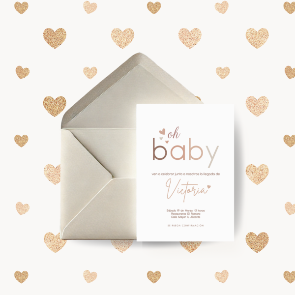 Invitación Baby Shower Oh Baby