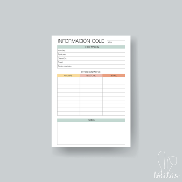 Planificador vuelta al cole - Imagen 3