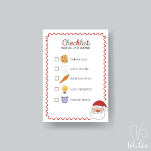 Checklist Papá Noel