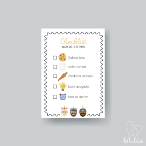 Checklist Reyes Magos