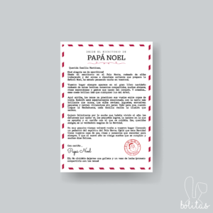 Carta Papá Noel para toda la familia